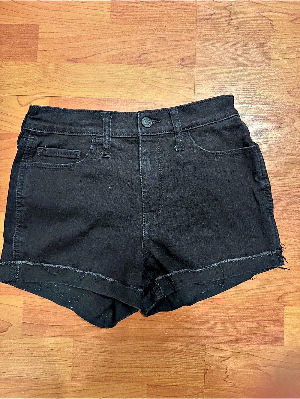 Hollister Women's Black Jean Shorts Size 5/4
